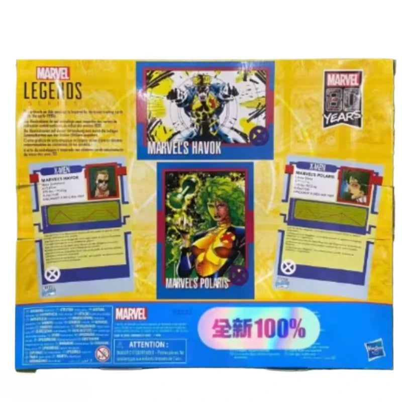 New Original Marvel Legends Series X-MAN HAVOK & POLARIS Action Figures Model Toys Gifts