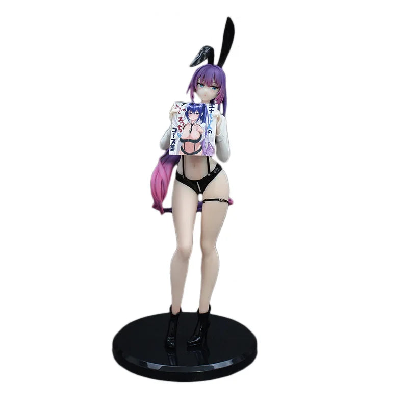 Yuna Bunny Girl Anime Figure Standing Pose Purple Hair Boxed Collectible Model Desktop Decoration Gift For Anime Fans Collectors