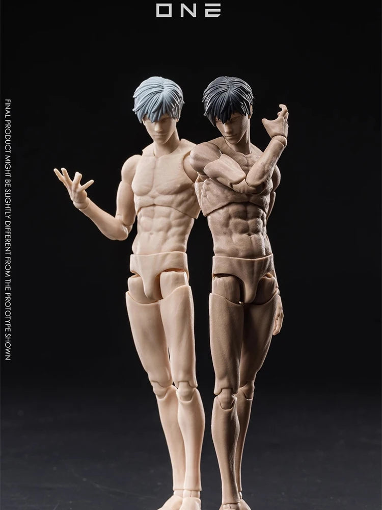 1/12 Figure Zero Custom Anime Boy Slim Muscular Articulated Joint Body Model VTOYS X BMS VB002 VB003 Toy For 6" Action Figure