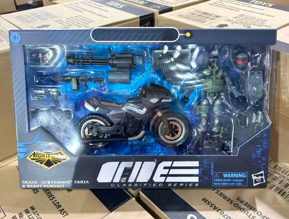 in stock Hasbro Cobra Night Attack Shock Wave Motorcycle Set Hand-on Genuine Spot