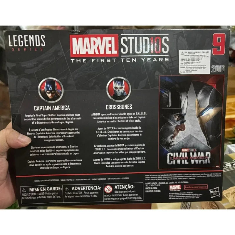New Original Hasbro Marvel Legends Series CAPTAIN AMERICA CROSSBONES Action Figure Model Toy Birthday Gift Collection