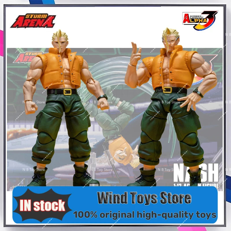 24-hour Shipping Original Arena Storm Original Toys Street Fighter ZERO3 NASH SFSA05 1/12 Action Figure Collection Toys Model