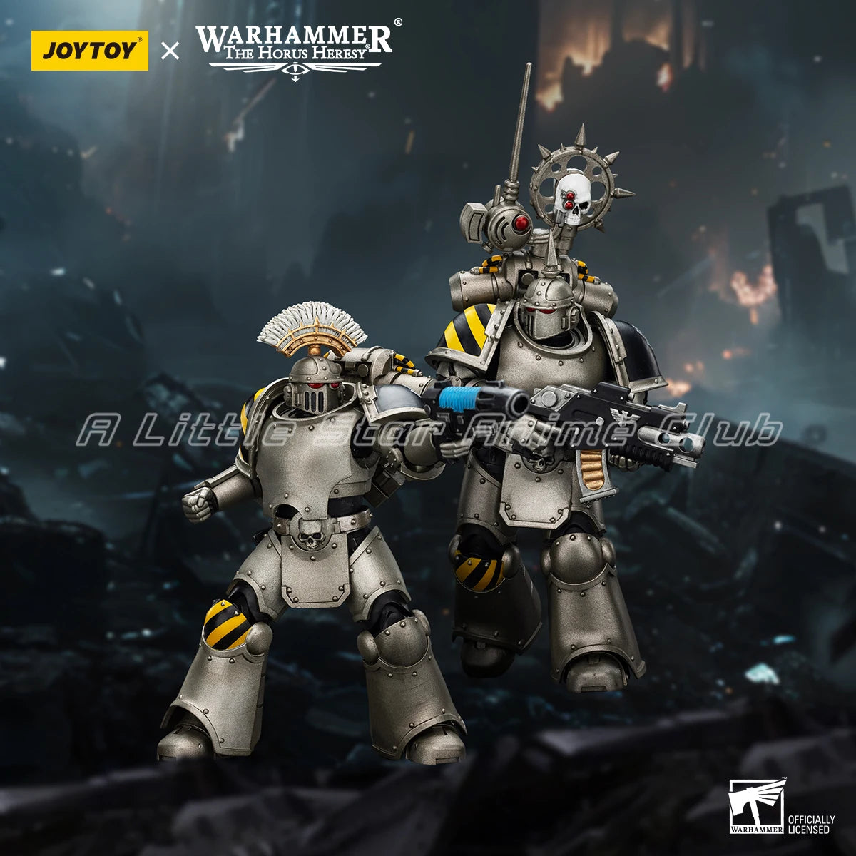 JOYTOY 1/18 Action Figure Warhammer The Horus Heresy Lron Warriors MKlll Tactical Sergeant Animation