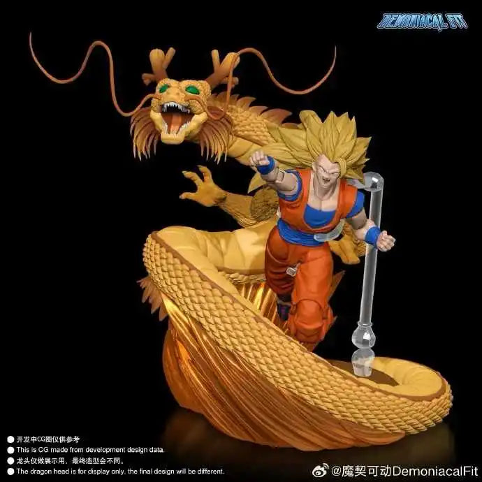 Pre-sale Demoniacal Fit Dragon Ball Z Goku Ssj3 "Dragon Fist Burst" 6-inch Movable Figure Anime Model Toy Collection Gift
