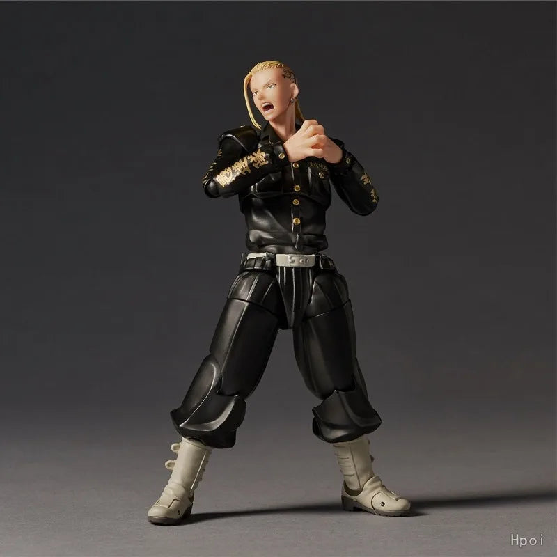 In Stock Original KAIYODO Revoltech Tokyo Revengers Draken Anime Figure Toy Gift Ornament