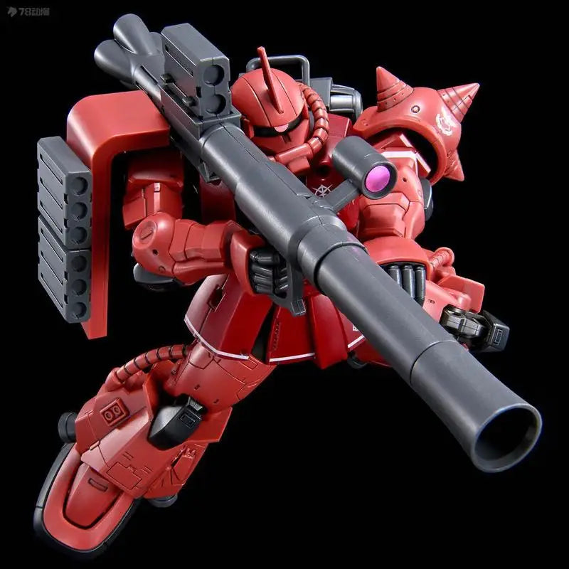 Cucuruz Doan's Island HG 1/144 ZAKU II CHAR'S CUSTOM Mech Assembly Model Kit Action Figures Decorate Children's Toys Gifts