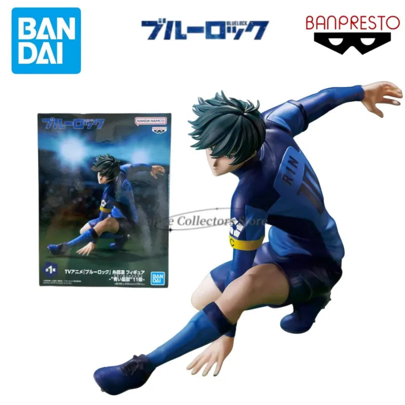 Original Bandai BLUE LOCK Nagi Seishiro Rin Itoshi Isagi Yoichi Itoshi Sae Chigiri Hyoma Shidou Ryuusei Anime Action Figure Toys