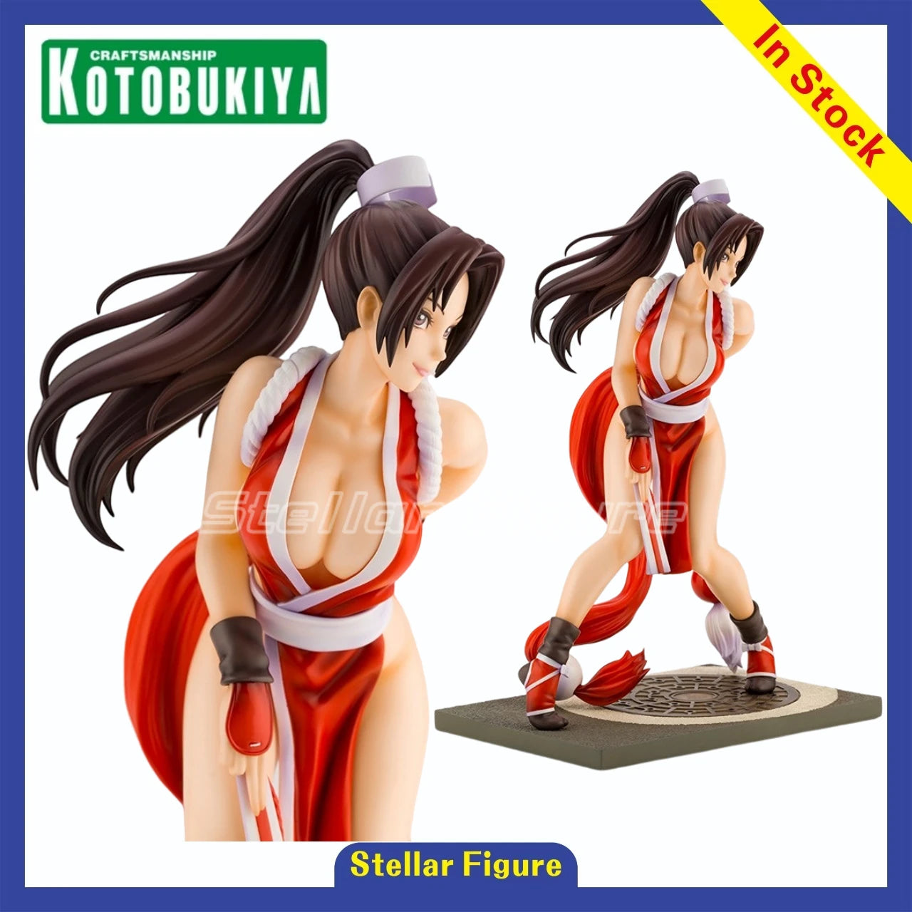 【SF】In Stock Original Kotobukiya BISHOUJO STATUE THE KING OF FIGHTERS 98 Shiranui Mai Figures Anime Model Collection