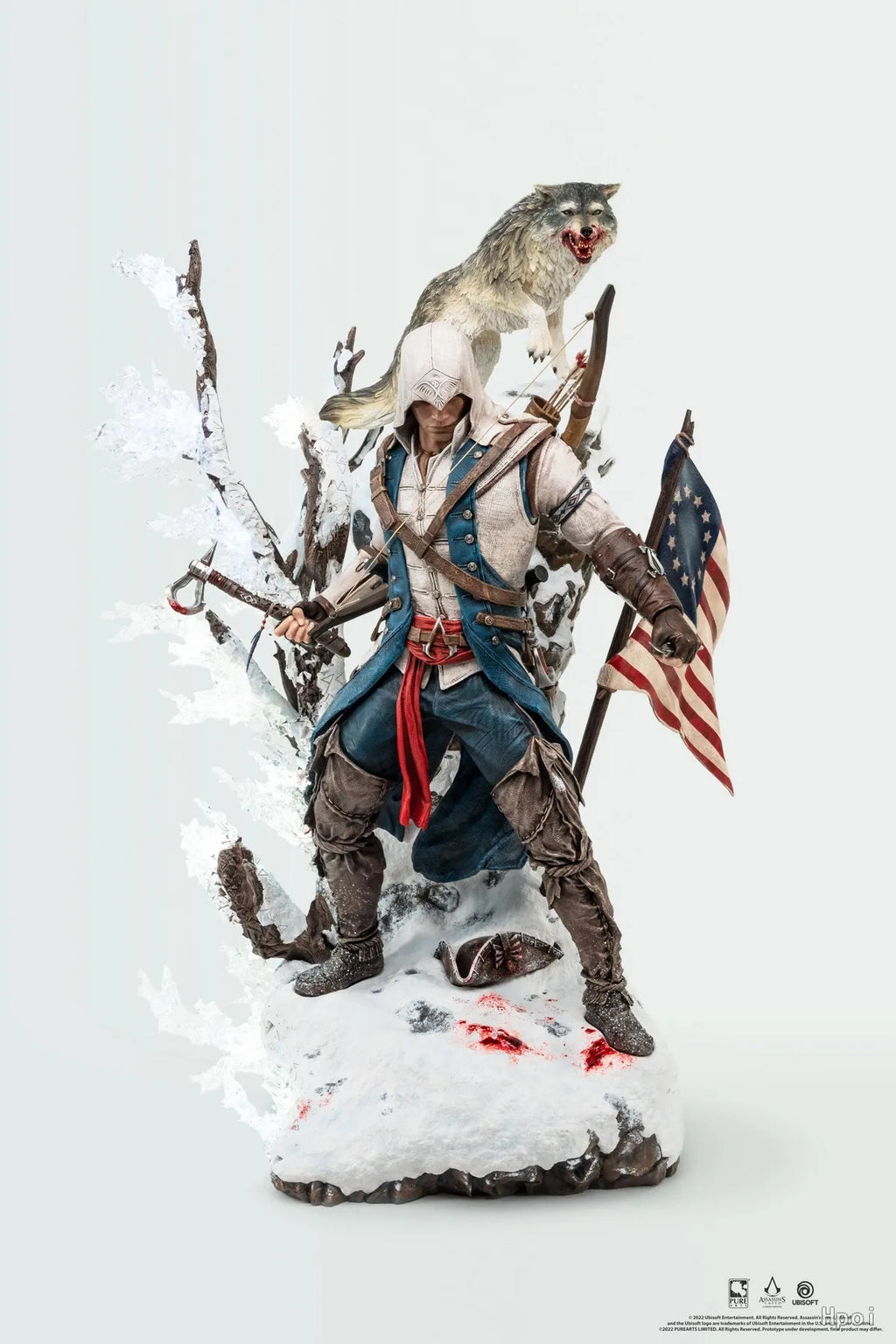 【MT】Original PURE ARTS Assassin's Creed III Connor Kenway 1/4 Action Figure Toy Collection
