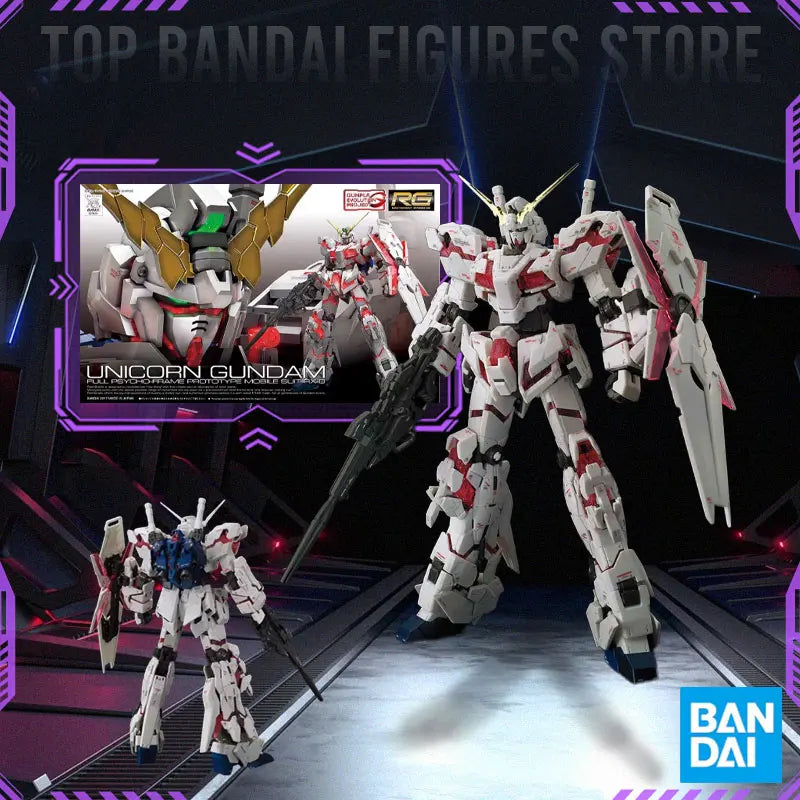 Bandai RG RX-78-2 WING RX-93-V2 UNICORN GOD GUNDAM In stock Anime Original Model Toy Action Figure Robot Collection Toy Gift