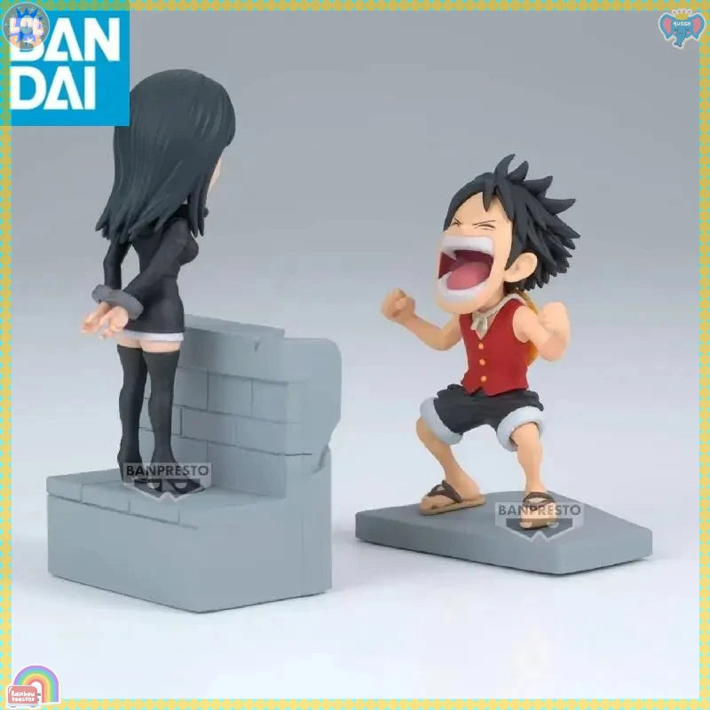Original BANDAI Banpresto WCF Vol.17 ONE PIECE Nico Robin Luffy Enies Lobby PVC Actionfigur Spielzeug