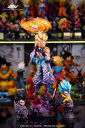 JT Studio 45cm Dragon Ball Z Gogeta Anime Figures Clouds Rising Gogeta Figure PVC Statue Collection Model Room Decor Gifts Toys