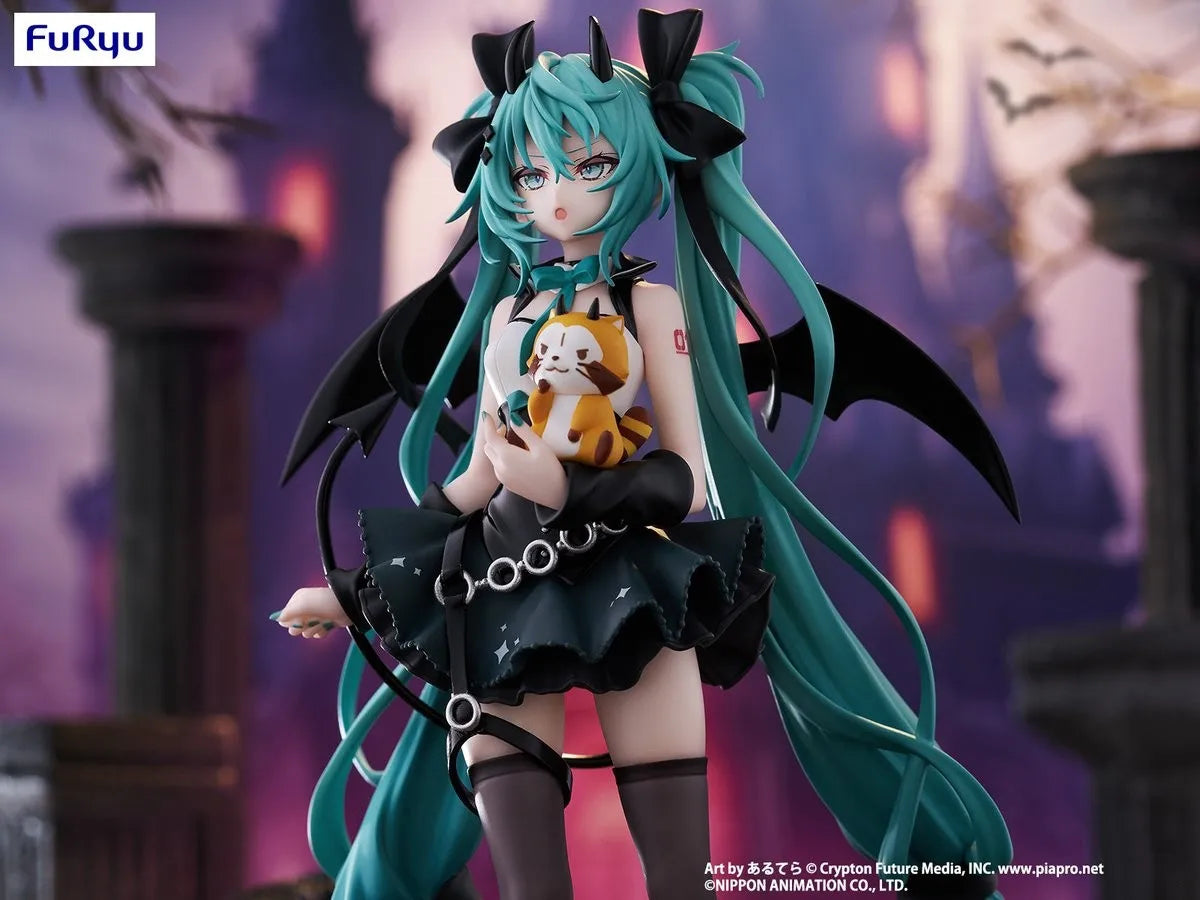 Original FuRyu Trio-Try-iT Hatsune Miku Rascal the Raccoon Anime Figure Toys PVC Model Collection Action Figurine Doll Gift