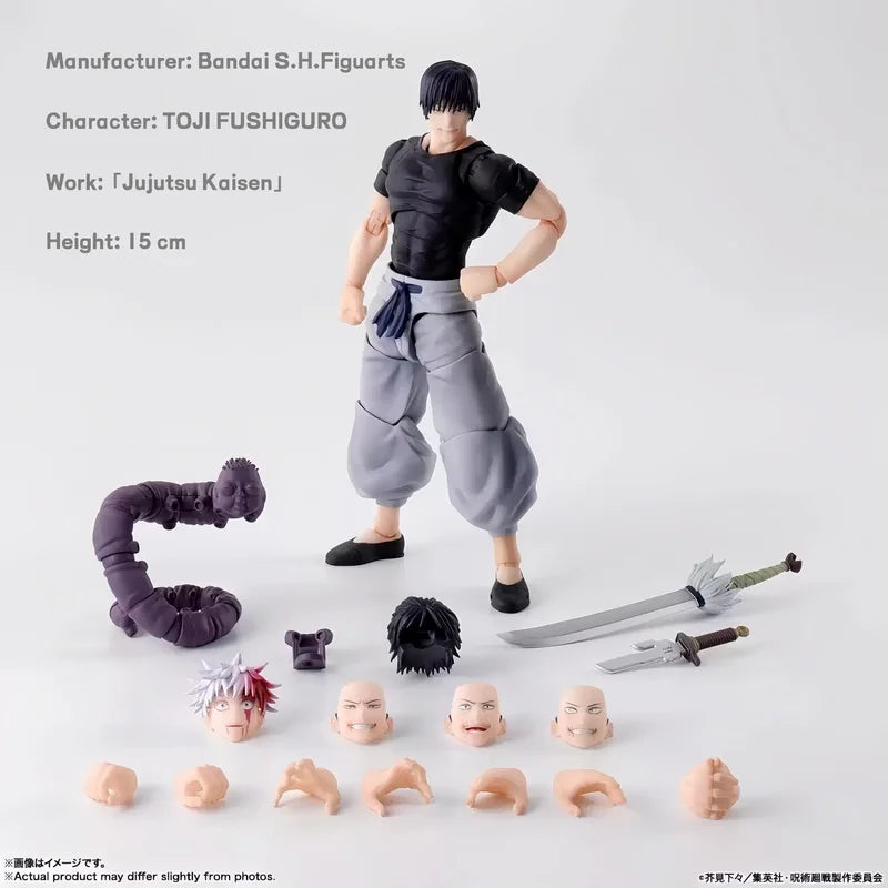 Genuine S.H.Figuarts Shf Toji Fushiguro Model Kit Anime Action Fighting Figure Birthday Holiday Gift Surprise Collectible