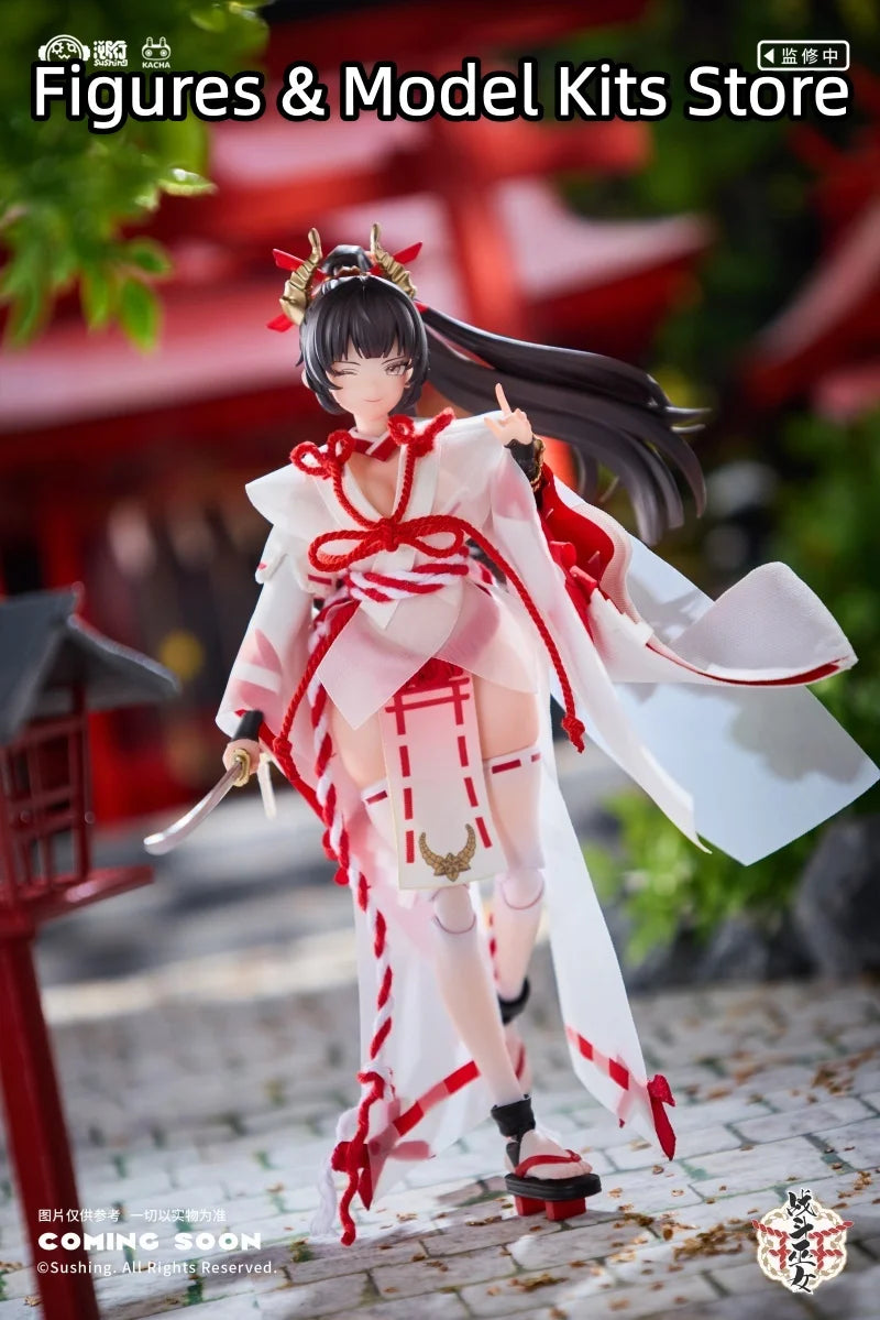 Sushing Battle Witch Sakura Platycodon 1/12 Action Figurine Collection Statue Desk Ornaments