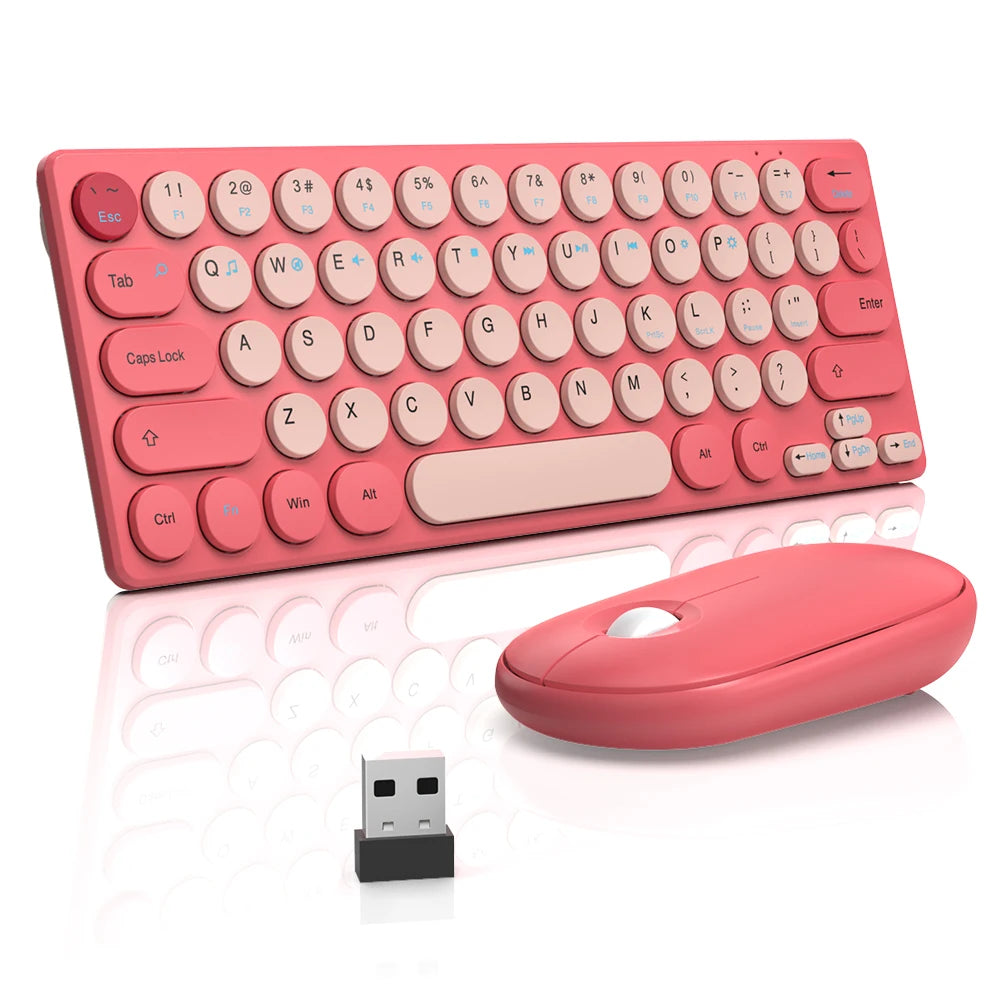 2.4G Wireless Keyboard and Mouse Combo Battery Power Bluetooth Keyboard and Mouse Set for Laptop for Ipad Cell Phone Tablet