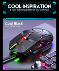 Gaming Mouse Ergonomic 5500 DPI USB Computer Mouse Gamer RGB Mice Macro Programming Mechanical Mouse For Game Computer Laptop
