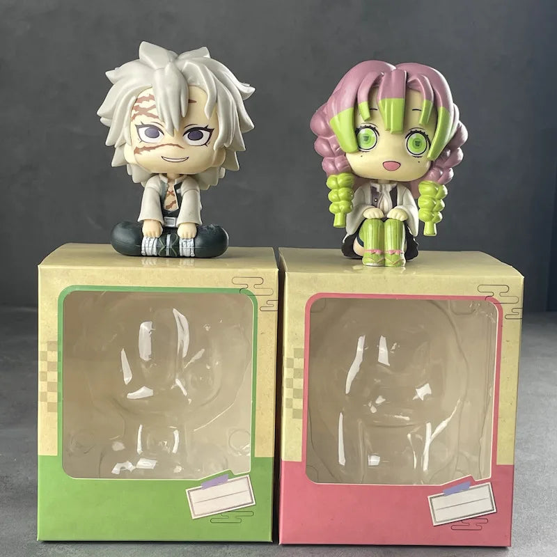 New Demon Slayer Anime Figure Shinazugawa Sanemi Kanroji Mitsuri Kawaii  Action Figure Pvc Model Toy Collection Doll Kid Gift
