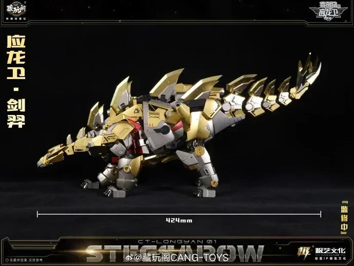 Auf Lager Cang-toys CT-LONGYAN 01 STEGSAROW Beast Volcanicus Stegosaurus Transformation Actionfiguren Spielzeug Geschenksammlung
