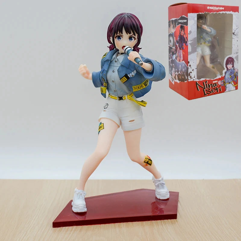Girls Band Cry Iseri Nina Anime Girl Figure Ebizuka Tomo Action Figure Awa Subaru/Rupa/Kawaragi Momoka Figurine Model Doll Toys