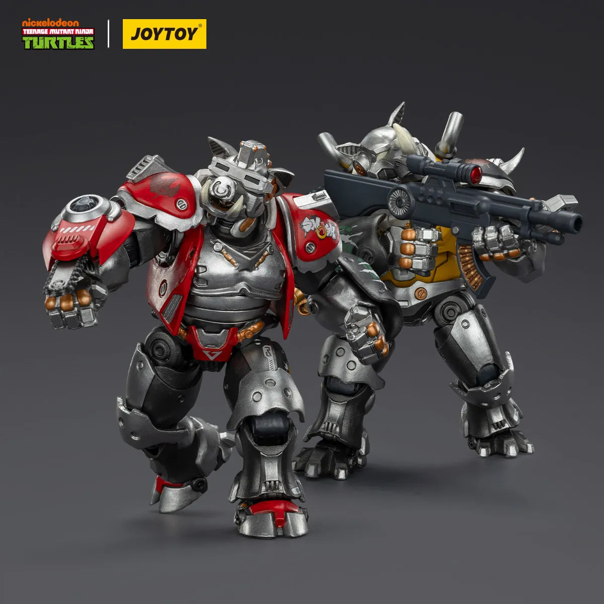 Spot goods TOYJOY 1/18 TMNT Ninja Turtles, Steel Bullhead, Pigface, "Long Live Rock 'n' Roll" Articulated Action Figures