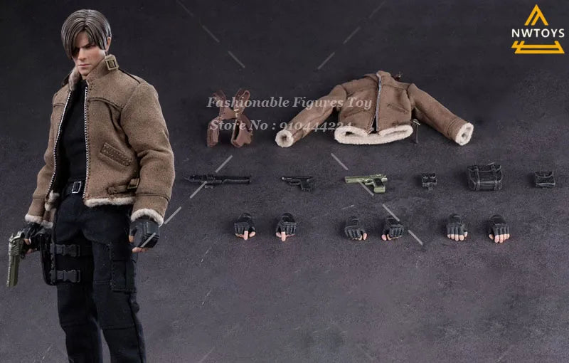 Nwtoys 1/12 Men Soldier Action Game Doll Leon Spy Warrior Full Set 6Inch Action Figure Best Fans Collectible Model Toys