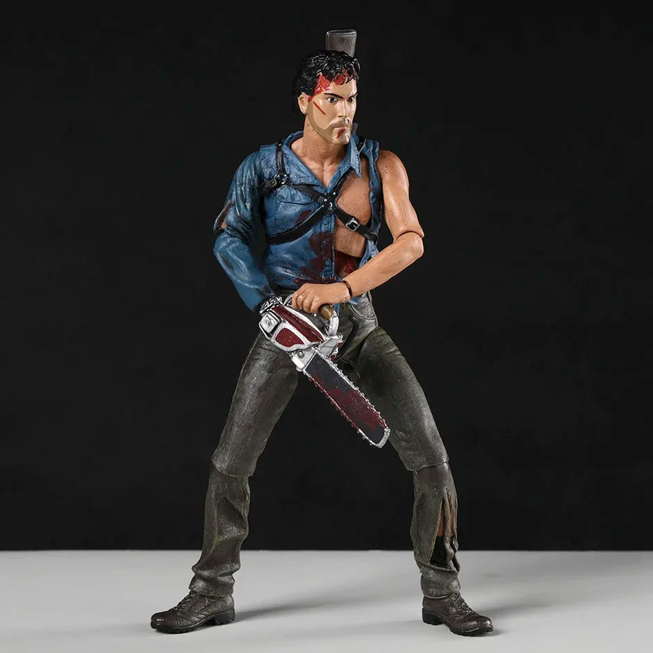NECA Evil Dead 2 Ultimate Hero Ash Action Figurine Collectible Model Toy Halloween Horror Movie Figure