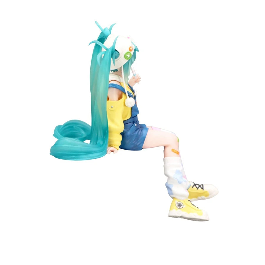 12cm Hatsune Miku Anime Figure Lollipop Miku Action Figure Kawaii Girl Noodle Stopper Figurine PVC Collection Model Doll Toys