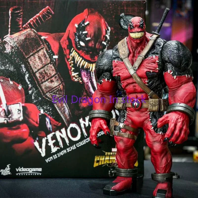 Original Marvel Venom Pool Action Figure Toy Movie Character Portrait Model 1:6 36.5cm Collectible Gift in stock