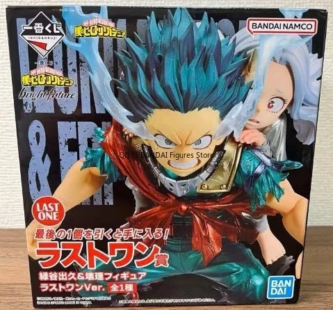 BANDAI Ichiban Kuji My Hero Academia Bright Future Izuku Midoriya&ERI Figure Prize Anime Action Figure Model Decoration