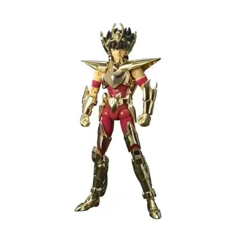 Auf Lager: Bandai Original Saint Seiya EX Saint Cloth Myth Final Pegasus 24K vergoldete Actionfigur – Spielzeug, Geschenk für Kinder