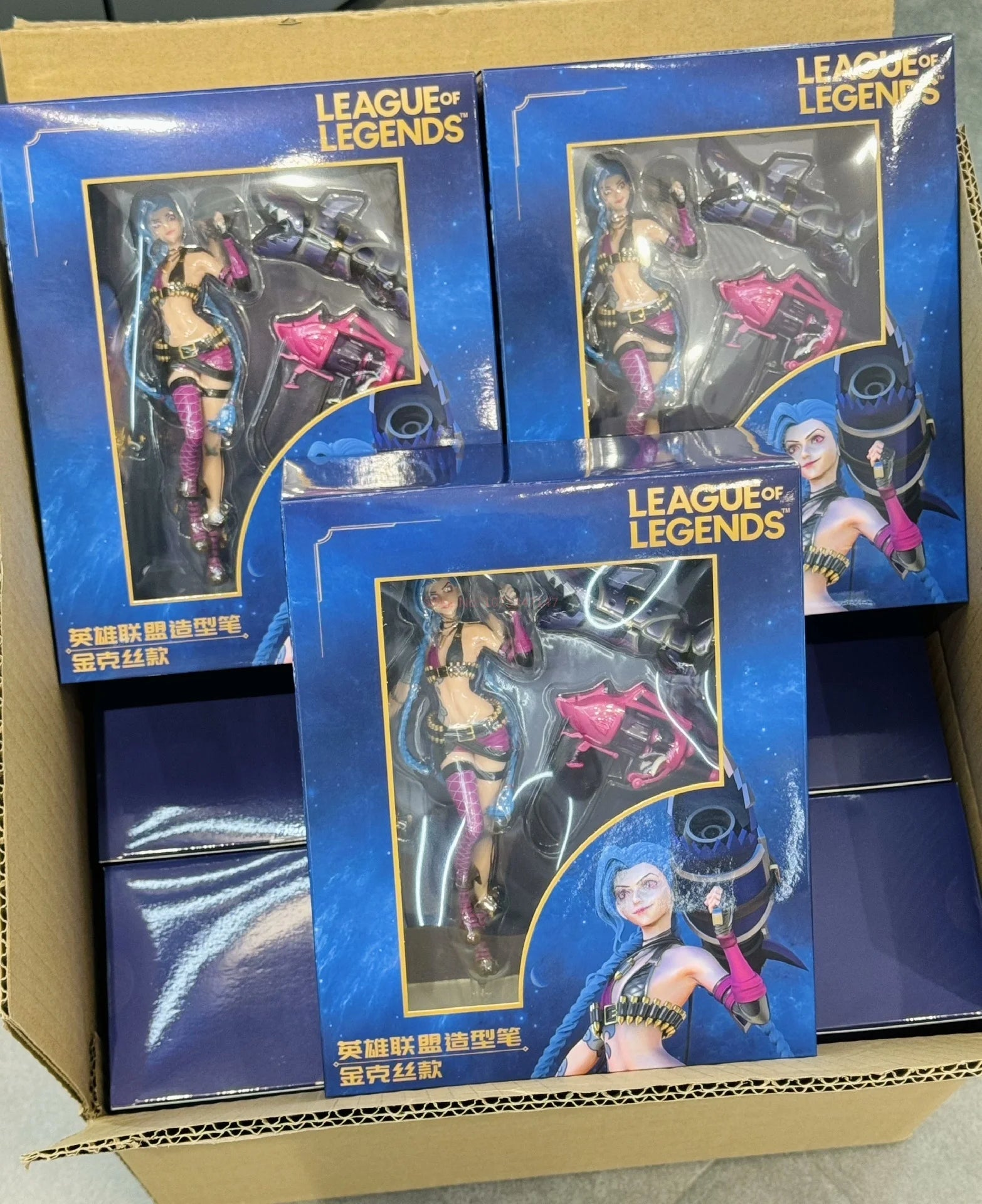 22 см Лигата на Легендите Аниме Фигурка Luxanna Crownguard Lux ​​Kaisa Jinx Екшън Фигурка Tiktok Горещи Коледни Подаръци Готини