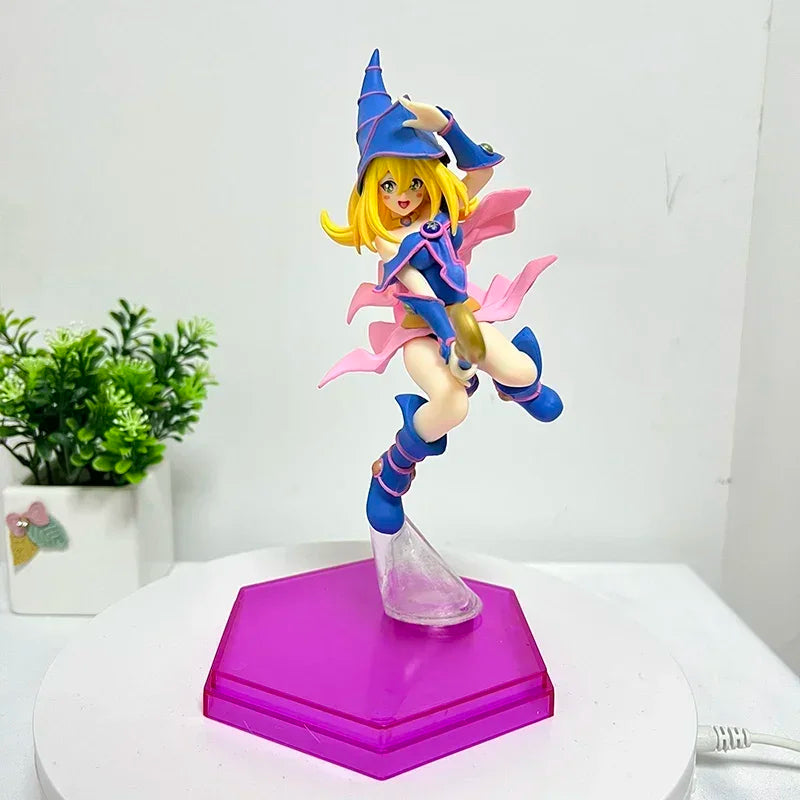 27cm Raa no Yokushinryuu Anime Figure Yu-Gi-Oh! Duel Monsters Yami Yugi Action Figure Dark Magician Girl Figurine Model Doll Toy