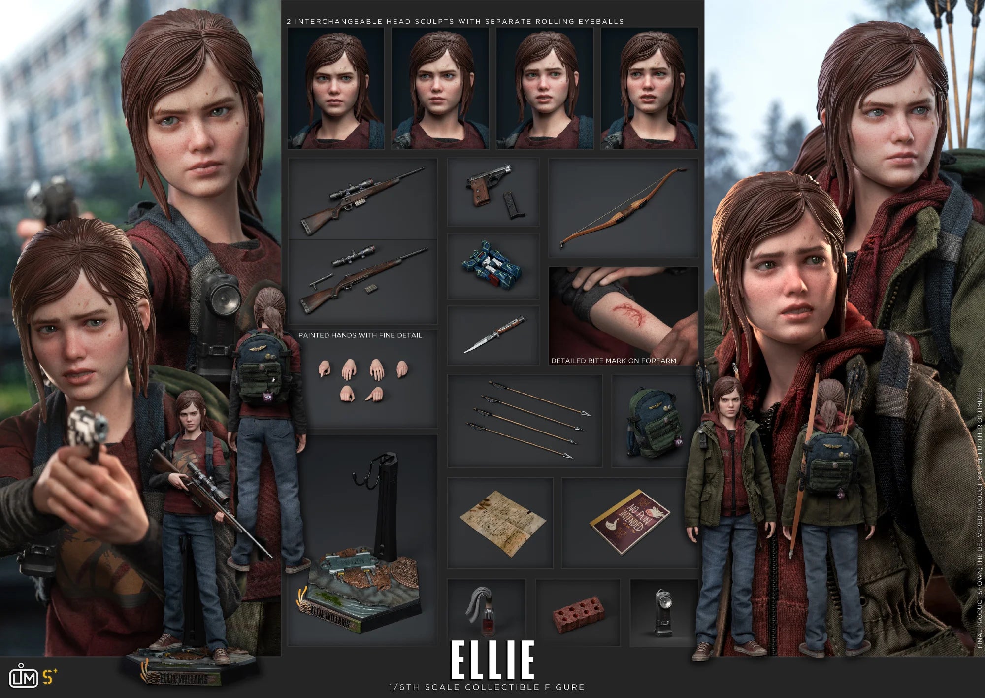 Pre-Order LIMTOYS 1/6 America's End Joel Ellie Voice Tracker Movable Figure LIM013 Gift Ornament