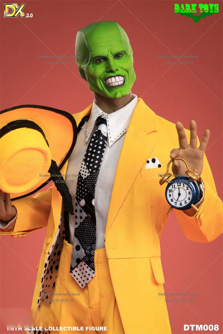 In Stock DARK TOYS DTM008 1/6 Scale Male Soldier Mask Jim Carrey Full Set 12inch Action Figure Doll Collection