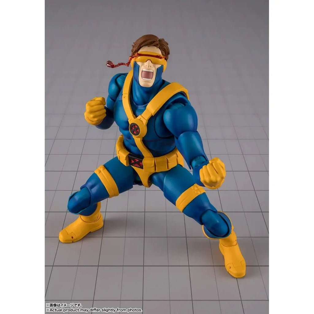 Bandai Shf Cyclops Marvel X Men Gamerverse Articulated Action Figure Collectible Pvc Model For Adult Collector Home Display