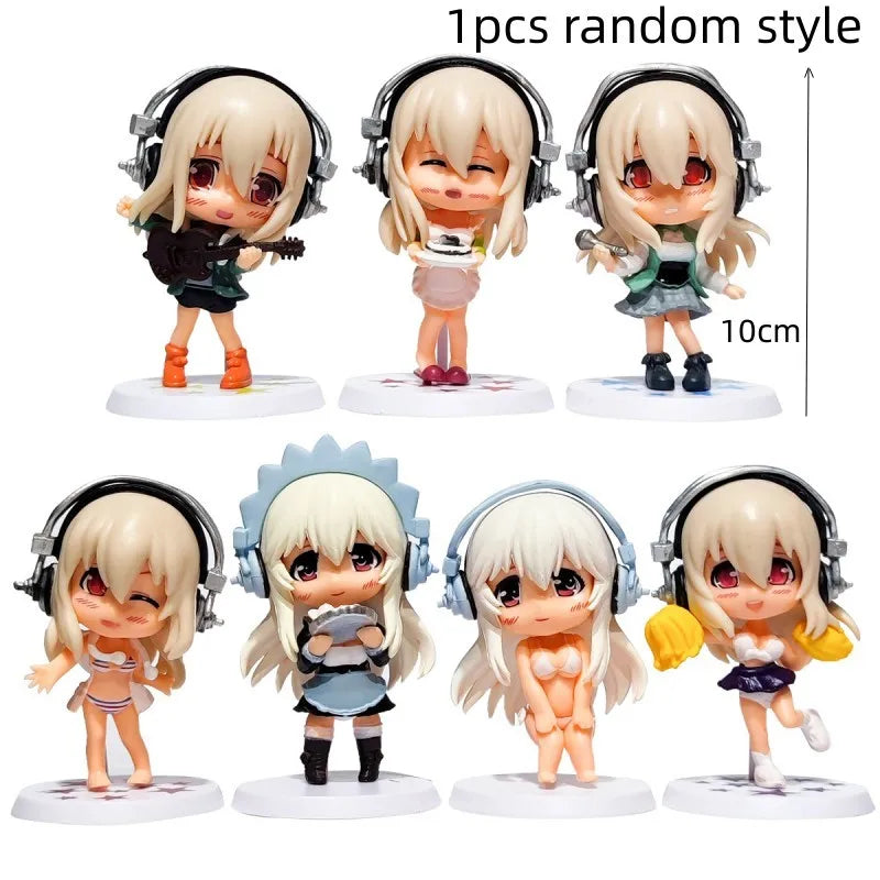 Sexy Anime Figure Nitro Super Sonic Super Sonico Libra Ver. PVC  Model Toys Collection Doll Gift Accessories Car Dashboard Toy