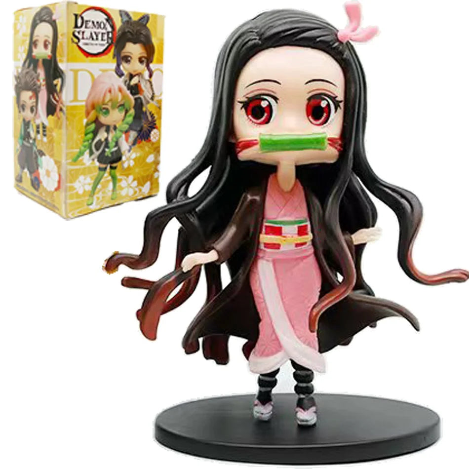 Hot Demon Slayer Blind Box Figure Plum Rain Series Kochou Shinobu Tomioka Giyuu Kanroji Mitsuri 1-8PCS Blind Box Figure Toy Gift