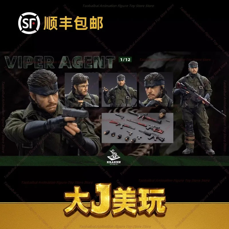 Kraken Studio Metal Equipment Viper Agent Action Figure Toy Collection Gift
