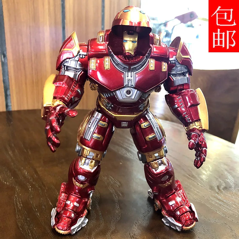 Neu 17cm Avengers Iron Man Mk44 Hulkbuster Action-figuren Mech Iron Man Knuckle Bewegliches Spielzeug Sammelt Legierung