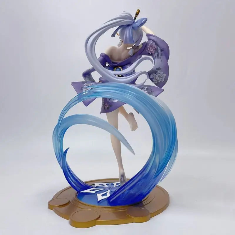 New Genshin Impact Anime Game Peripherals Kamisato Ayaka Princess Egret Pvc Model Anime Game Figure Simulation Gift For Holiday