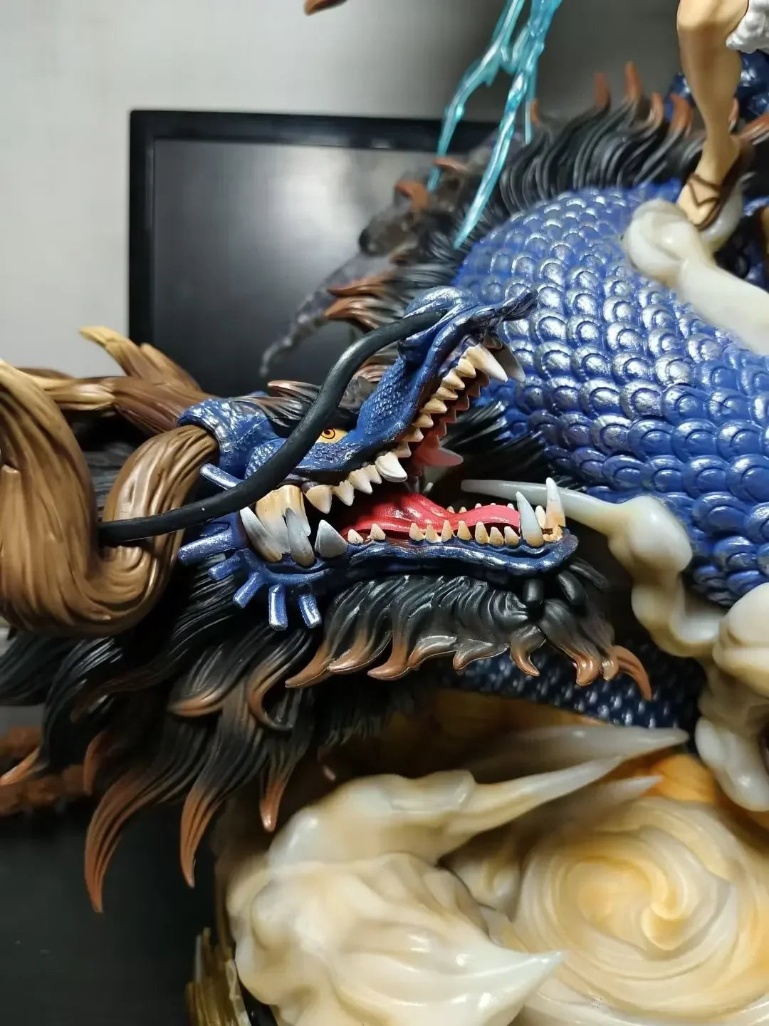 24cm One Piece Figures Luffy Vs Kaidou Anime Figures Luffy Gear 5 Statue Nika Luffy Figurine Gk Figurine Model Doll Toys Gift