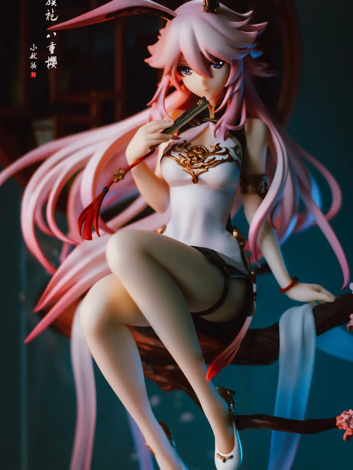 22CM Anime Game Figure Yae Sakura Game Collapse Gakuen Sitting Posture Decoration Model Dolls Toy Gift Collect Box Ornaments PVC