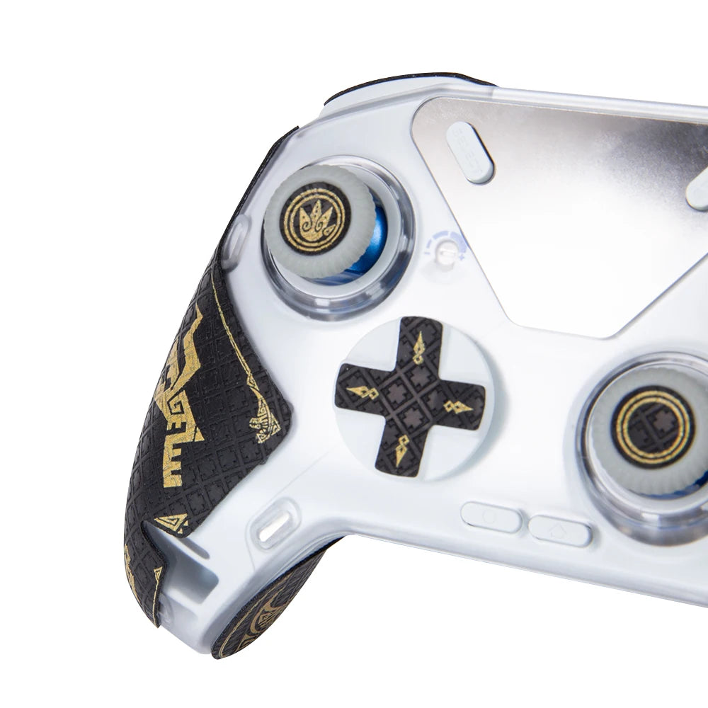 FINALORD Controller Performance Grip Tape Compatible With Flydigi APEX 4 Wireless Gaming Handle,Buttons,Non-Slip Tape(Gold)