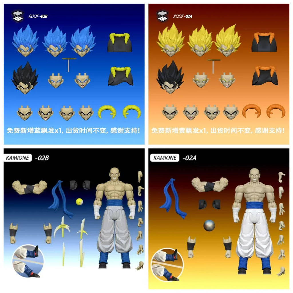 Spot 2025 New Tonsenarttoys Kamione 02A 02B Dragon Ball Z Gojita SHF Super Saiyan SSJ Gogeta Dragon Anime Action Figures Toys