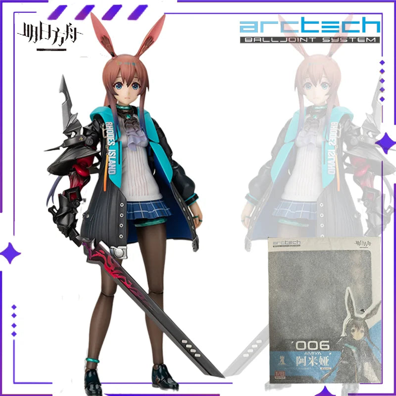 APEX-TOYS Creates ARCTECH Movable Series 1/8 Arknights Asura Movable Joint Model Gift Movable Doll Collectible Ornamentornament