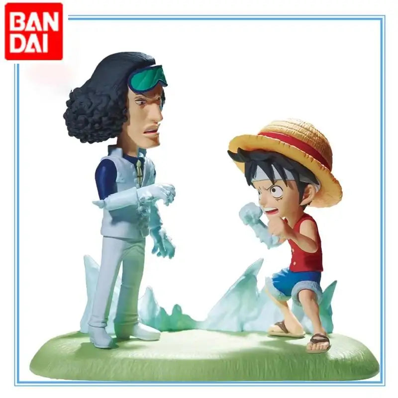 Genuine Bandai Banpresto One Piece Wcf Vol.16 Luffy Vs Kuzan PVC Figure Model Character Model Toy Gift Collection