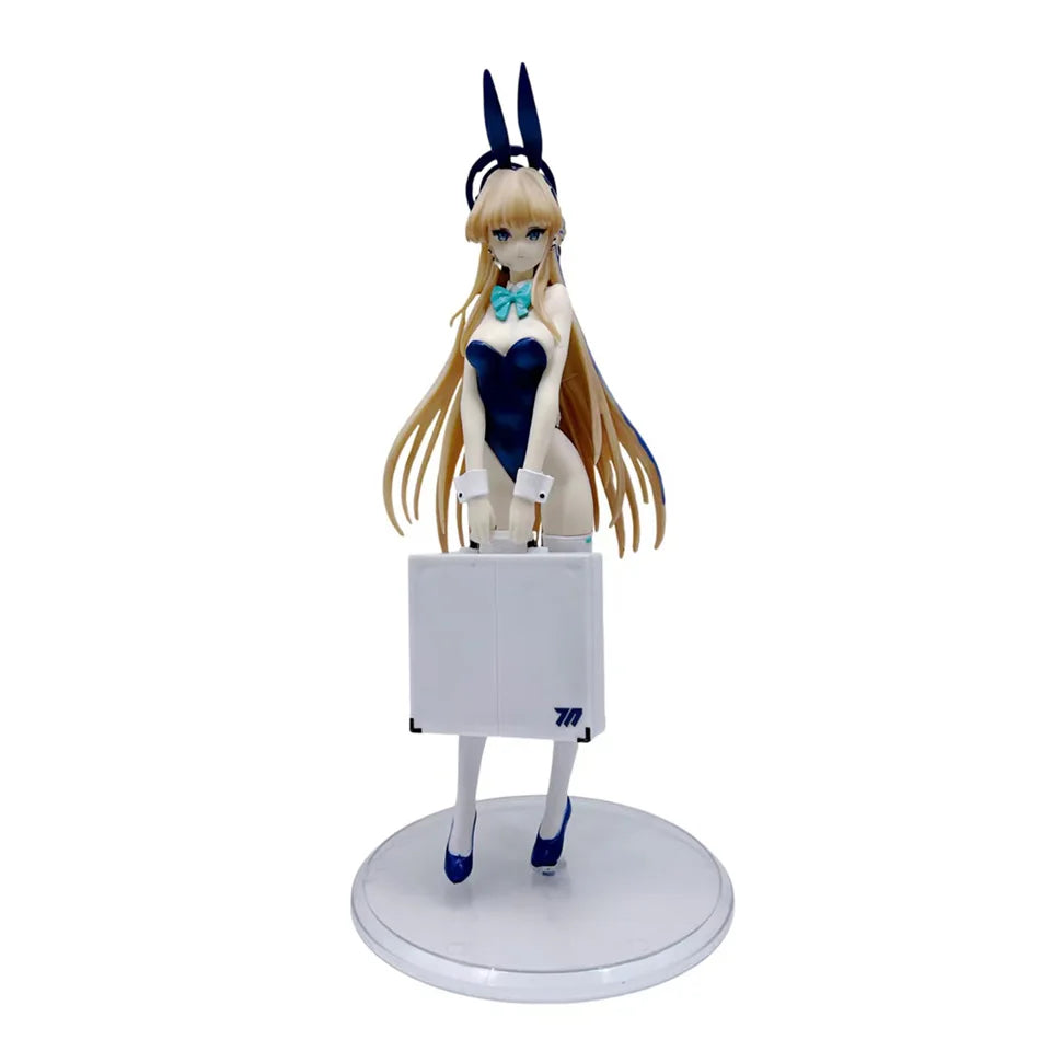 23cm Blue Archive Bunny Girl Anime Action Figure - Collectible Model Statue for Boys Adult Ornament Figurine Gift Idea