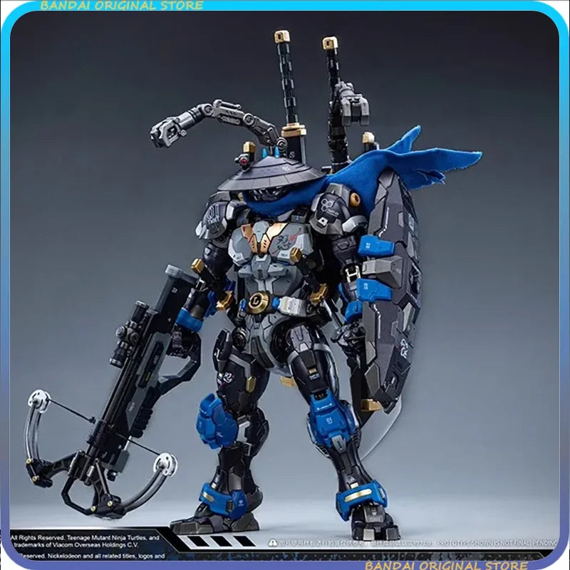 【IN STOCK】JOYTOY HEATBOYS LEONARDO 40 anniversary edition mechanical turtle series finished alloy product model 1/100 anime toys