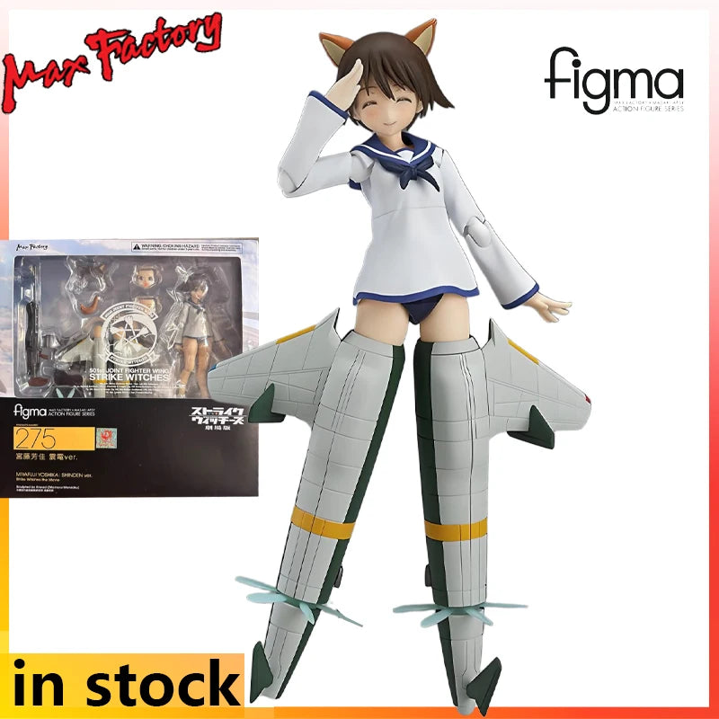 Max Figma Finished Product Movable Proportional Doll Series Strike Witches Anime Toys Collectible Model Festival Gift for Boys